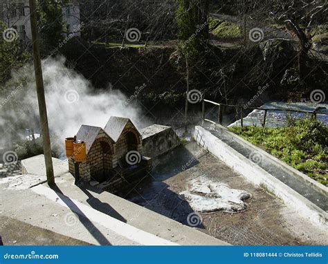 Pozar Thermal Baths Aridaia Greece Stock Photo - Image of horizontal, park: 118081444