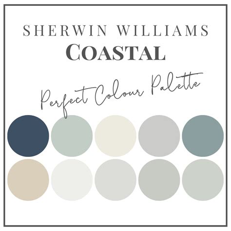 Sherwin Williams Coastal - Perfect Colour Palettes - Claire Jefford