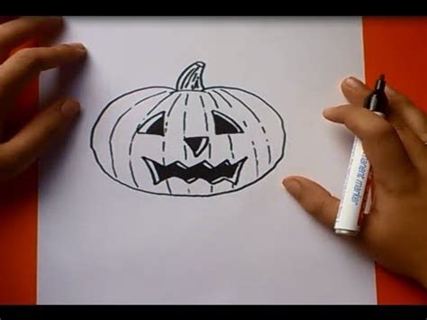 Como Dibujar Una Calabaza Paso A Paso How To Draw A Pumpkin Youtube