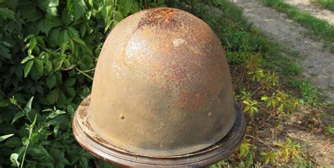 Original Authentic Ww2 Wwii Relic Soviet Red Army Helmet Ssh40 Six