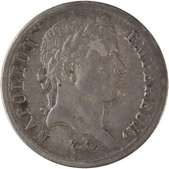 Premier Empire demi franc République buste fin 1808 Paris iNumis