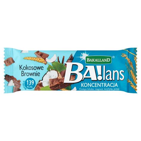 Bakalland Ba Baton zbożowy kokos i kawa 35 g Torimpex Toruń