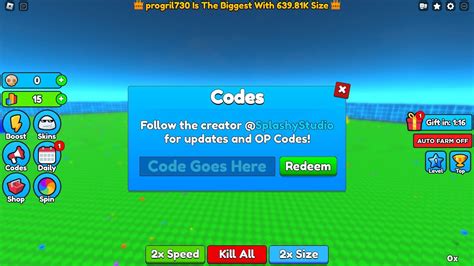 Roblox Eat Blobs Simulator Codes August 2024