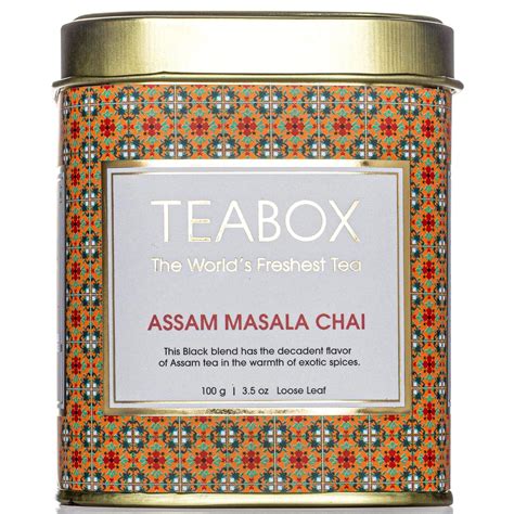 Teabox Assam Masala Chai Loose Leaf Tea Cinnamon 100 G Grocery And Gourmet Foods