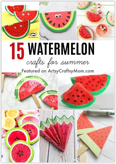 Top 10 Watermelon Crafts For Kids Artsy Momma Atelier Yuwaciaojp