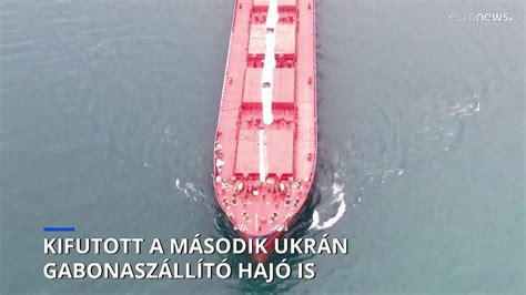 Ukrajna a második ukrán gabonát szállító hajó is elhagyta Odesszát