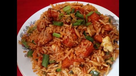 Schezwan Chicken Fried Rice L Restaurant Style Chicken Fried Rice L