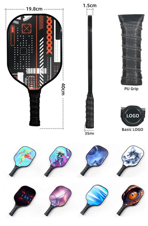 Custom Pattern Pickleball Paddle Outdoor K K T T Carbon Fiber