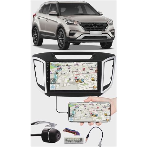 Multim Dia Polegadas Hyundai Creta Espelhamento Usb Bluetooth