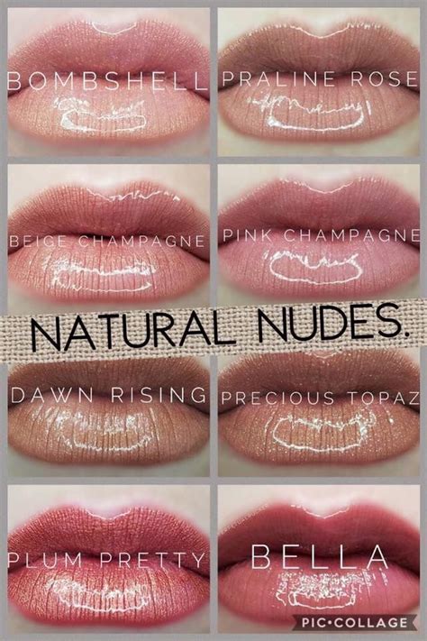 Natural Nudes Lipsense Bella Bravo Pink Champagne Precious Topaz Dawn