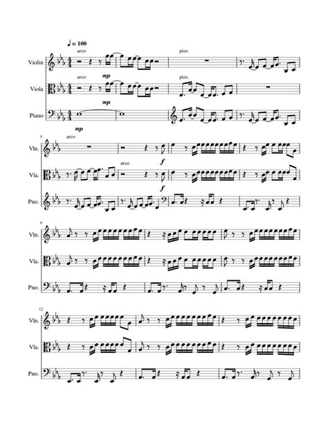 Beautiful People Ed Sheeran Sheet Music For Piano Violin Viola