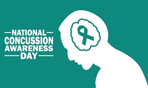 Premium Vector National Concussion Awareness Day Vector Illustration