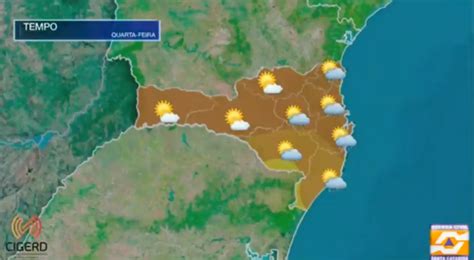 V Deo Previs O Do Tempo Para Santa Catarina Nesta Quarta Feira