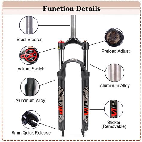 Threadless Suspension Fork Mtb Bike Bicycle Forks