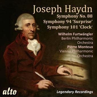 Symphonies numéro 88 94 et 101 Franz Joseph Haydn CD album Achat