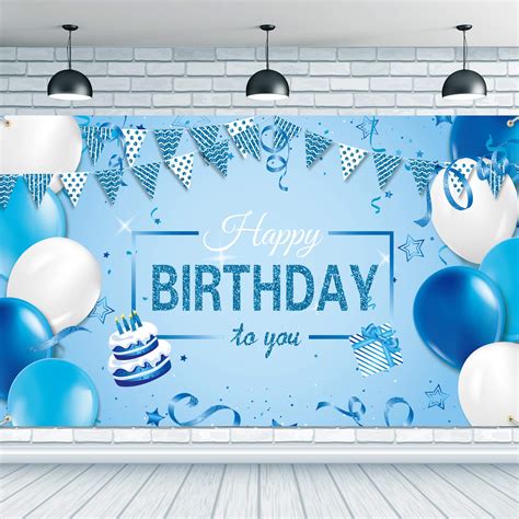 Buy Happy Birthday Backdrop Banner Extra Large Fabric Birthday