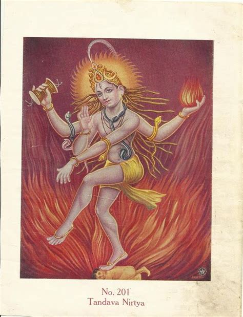 Heritage Of India Tandava Nirtya Shiva Tandavam Vintage Print