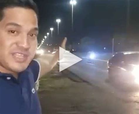 PM caça motorista de Golf que se envolveu em acidente grave e fugiu