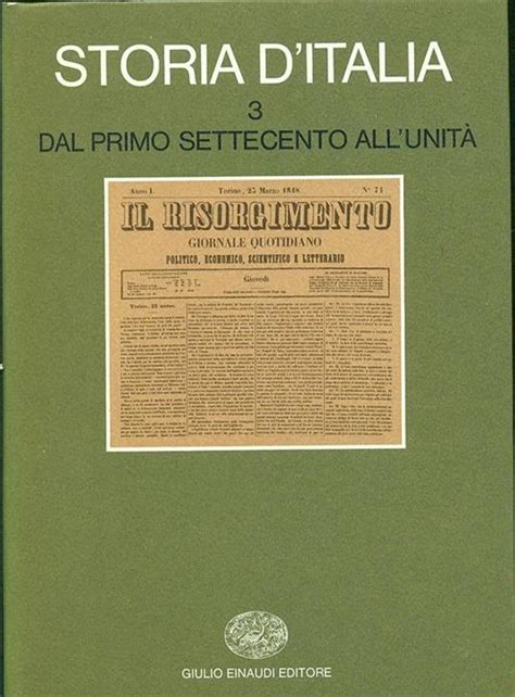 Storia d Italia Vol 3 Dal primo Settecento all unità R Romano