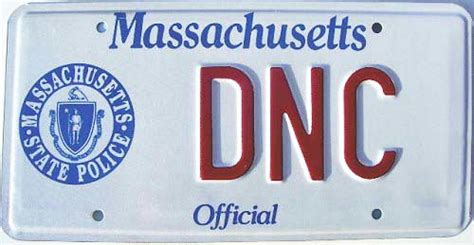 Massachusetts State Trooper Plates