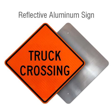 Truck Crossing Sign W8 6 Shop Now W Fast Shipping