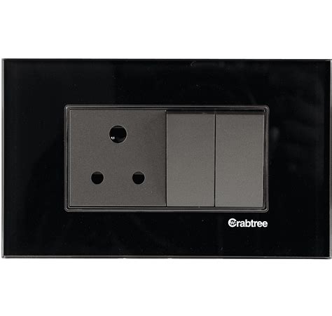 Havells Signia Grande 4 M Raven Black Glass Outer Plate Avrrom