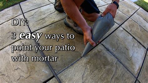 Patio Slab Pointing With Mortar 3 Different Methods YouTube