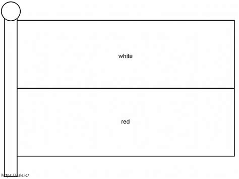 Polish Flag coloring page