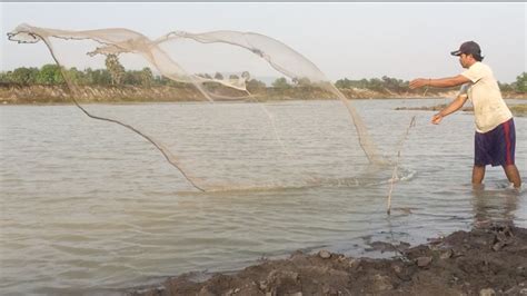 River Fishing Net Fishing By Traditional Village Youtube