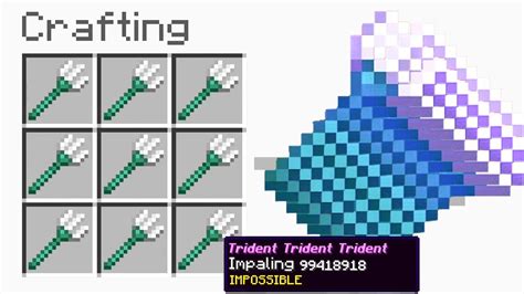 Minecraft But You Can Craft TRIDENT TRIDENT TRIDENT YouTube