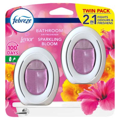 Febreze Bathroom Continuous Air Freshener Lenor Sparkling Bloom Twin