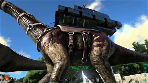 ARK Survival Evolved Metal Base On Brontosaurs Part 3 S2E4 YouTube