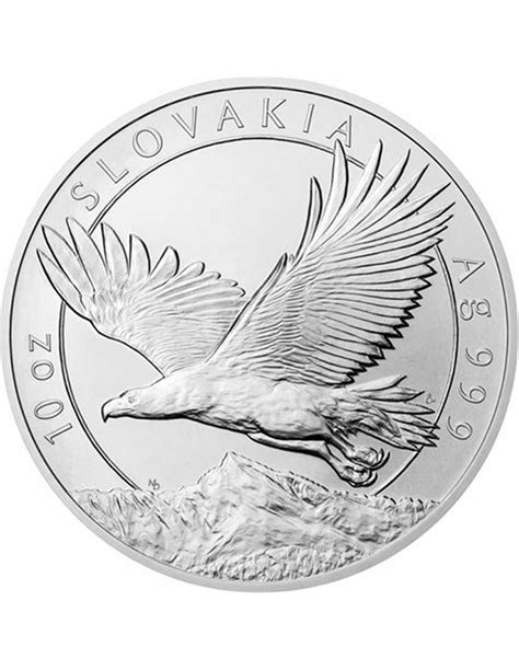 Eslovaquia Aguila Oz Moneda Plata Niue