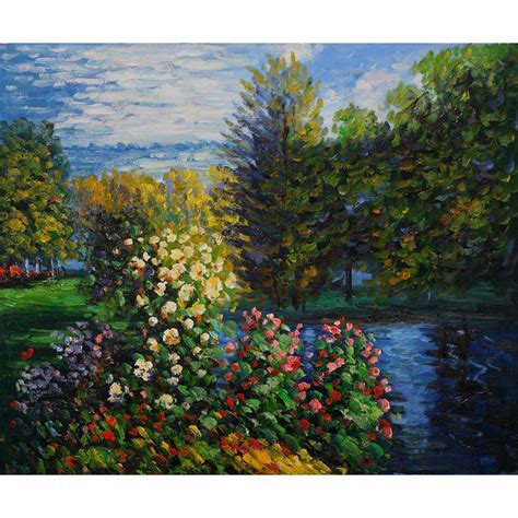 Promo High Quality Claude Monet Paintings Corner Of The Garden At