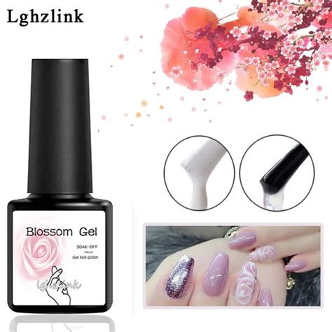 Lghzlink 8ml Blooming Gel Nail Art Transparent Blossom Nail Polish