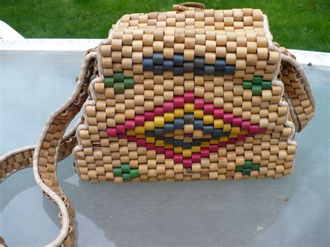 Wooden Bead Purse From Looluus On Ruby Lane