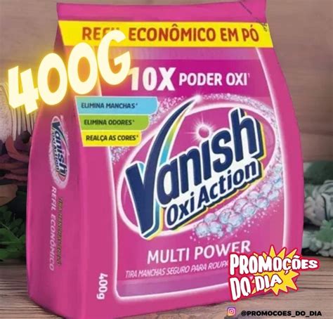 Tira Manchas Vanish Oxi Action Multi Power em Pó 400g Promoções do Dia