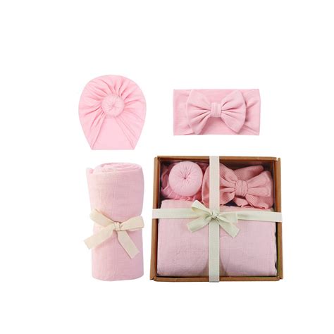 Organic Bamboo Cotton Swaddle T Set Pink