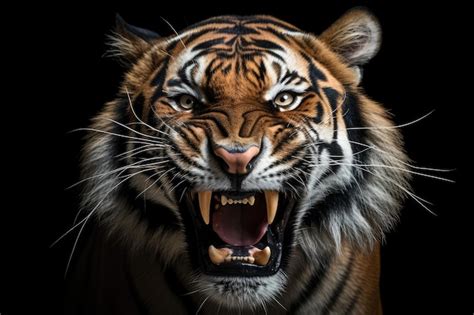 Premium AI Image | angry tiger face