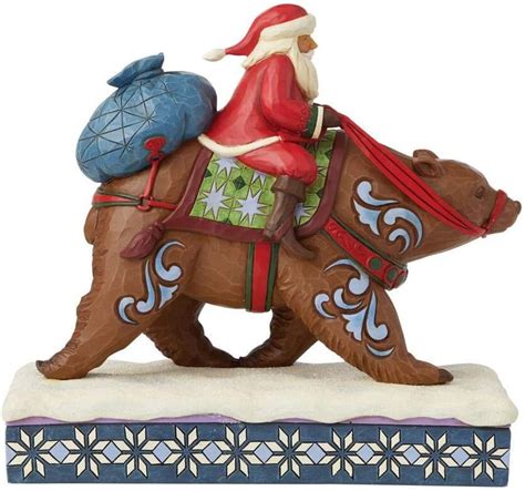 Amazon Enesco Jim Shore Heartwood Creek Lapland Santa Riding