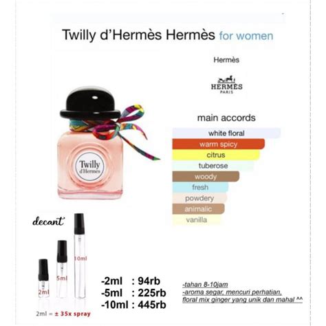 Jual Parfum Decant Twilly D Herm Herm Dari Mba Nia Tasuna Shopee