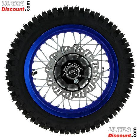 Rear Wheel For Dirt Bike Agb Mm Tread Lug Blue Wheels