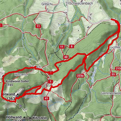 Duftbr U Kindlwand Heuberg Wasserwand Bergfex Wanderung