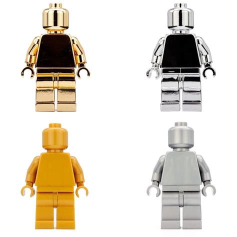 Lego Minifigures 4 Silver And Gold Mini Figures Rare Catawiki