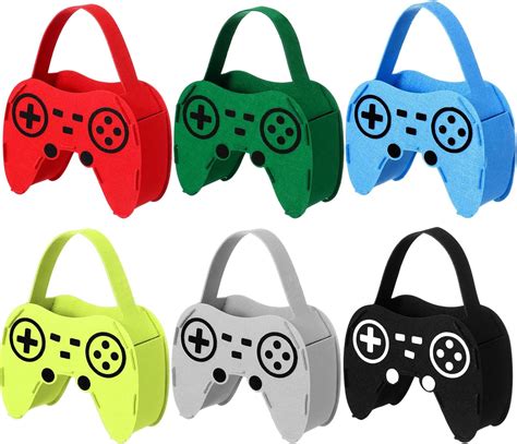 Amazon Aoriher 12 Pcs Video Game Party Favors Bag Felt Video Game