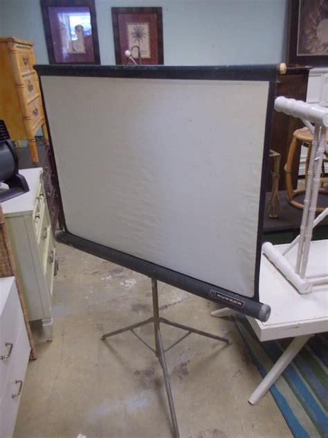 Vintage 1950s Era Movie Projector Screen By Aurora By Jasperkane