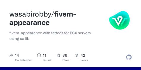 GitHub Wasabirobby Fivem Appearance Fivem Appearance With Tattoos