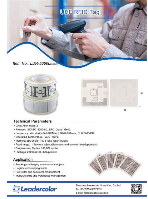 Buy Wholesale China Paper Roll Passive Rfid Tag Printable Impinj Monza ...