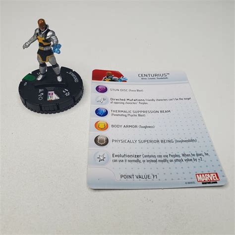 Heroclix Invincible Iron Man Set Centurius 024 Uncommon Figure W Card