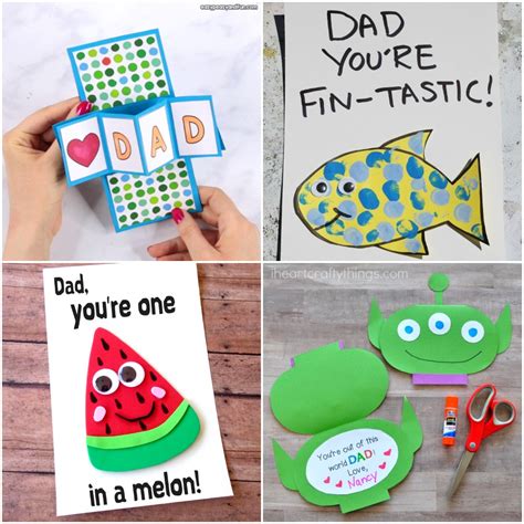 20 Cute And Fun Diy Fathers Day Cards For Kids To Make